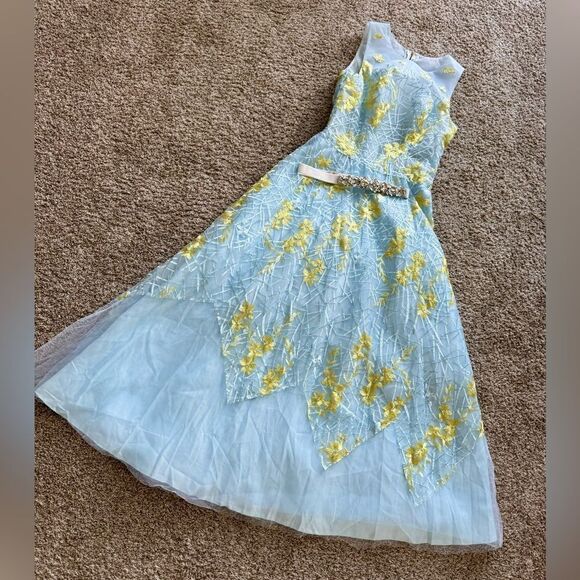 Charming Organza & Floral Lace with Beads Party  Dress/ Prom Dress - Picture 9 of 16